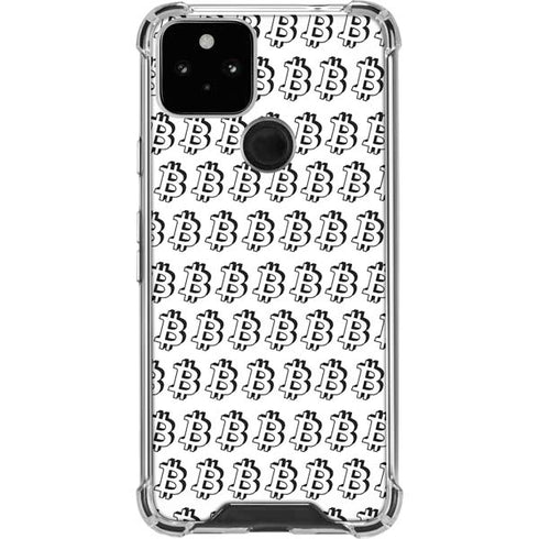 Bitcoin Pattern Google Pixel 5 Clear Case